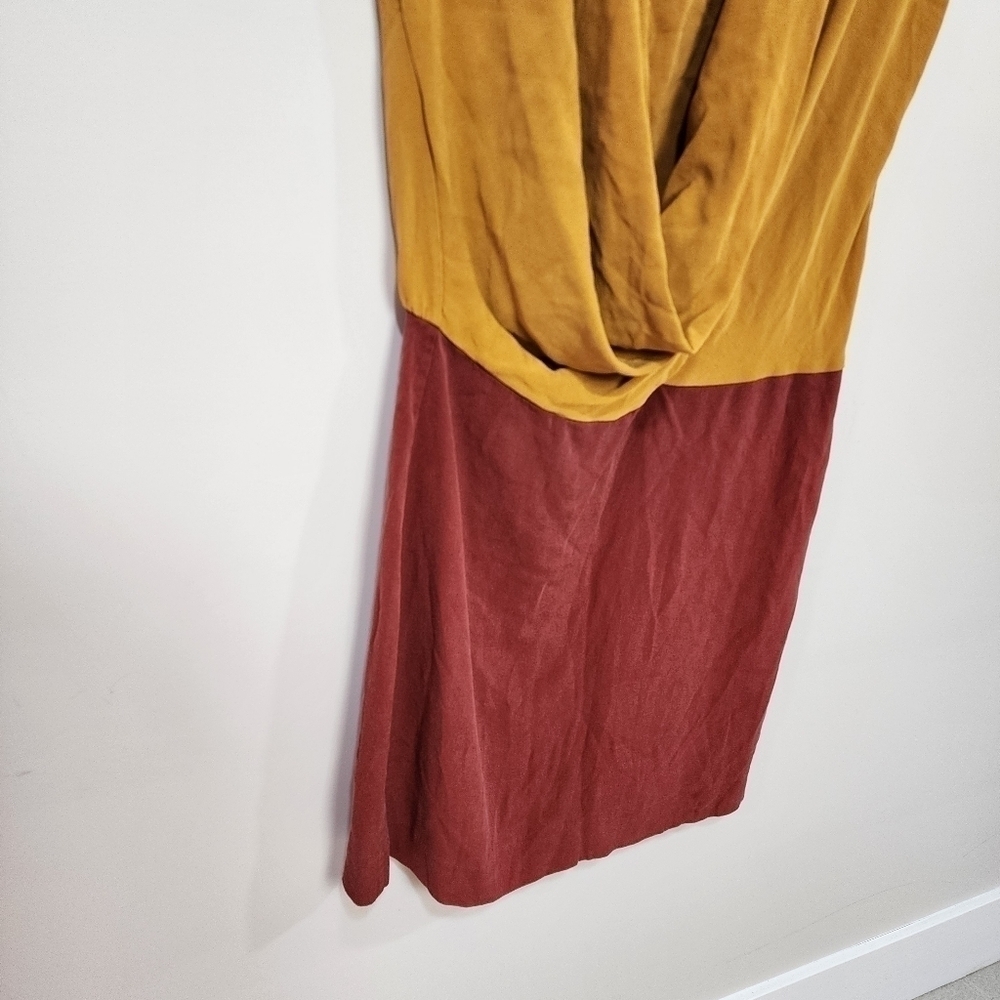 Diane Von Furstenberg color block silk dress, size 2 - Picture 3 of 4
